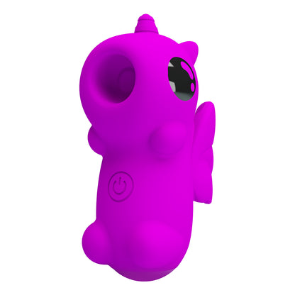 Pretty Love Magic Unicorn Finger Vibrator - Purple - 10 Tapping Functions
