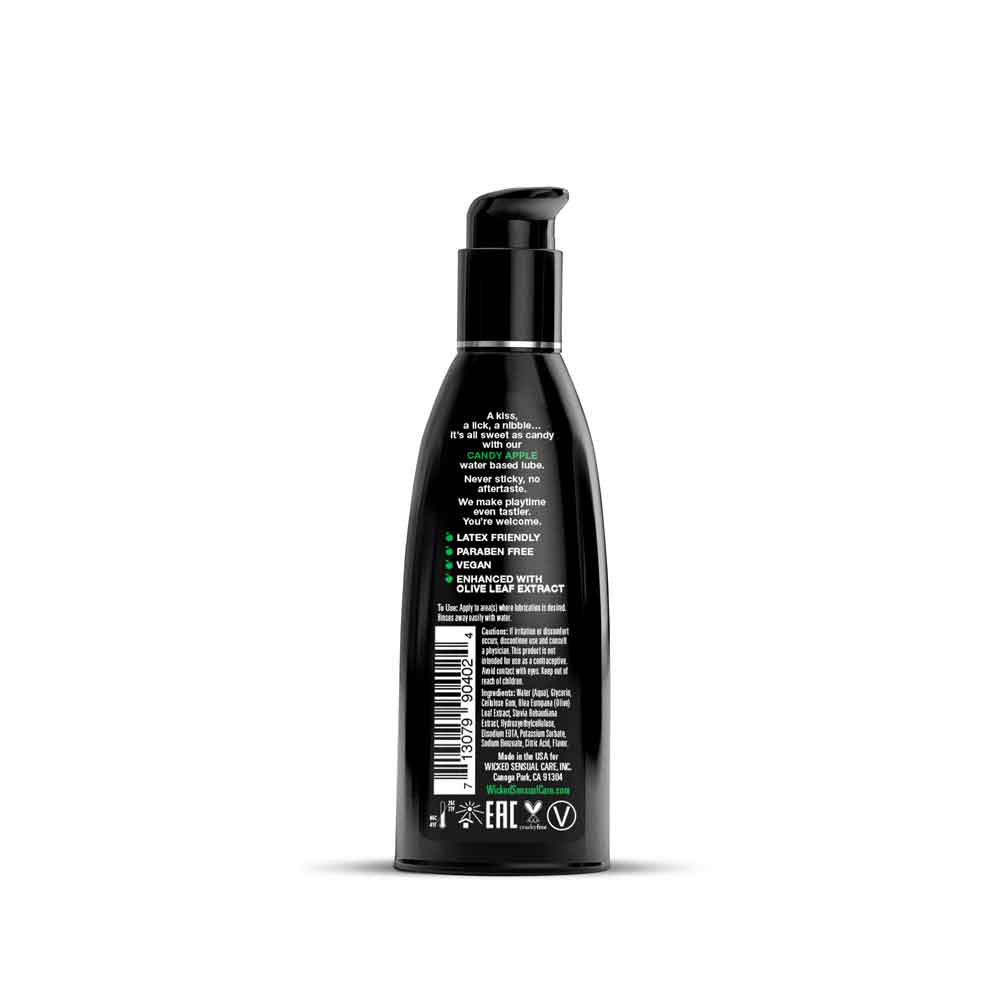 Wicked Aqua Candy Apple Flavored Water Based Intimate Lubricant - 2 Fl. Oz.