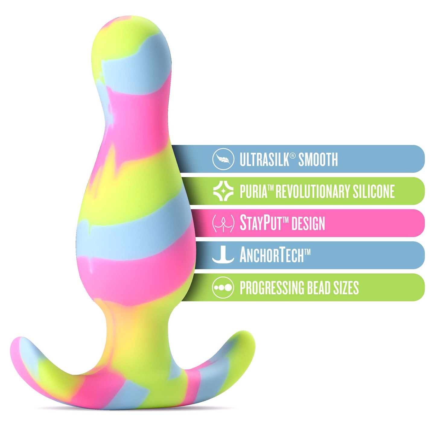 Avant Kaleido Tapered Plug with StayPut Technology – Multi
