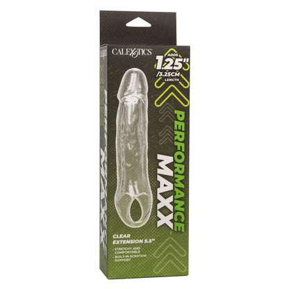 CalExotics Performance Maxx Clear Extension 5.5 Inch Hollow Design - Clear