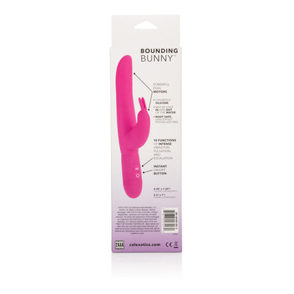 CalExotics Posh 10-Function Silicone Bounding Bunny - Pink - Vibrating Stimulator