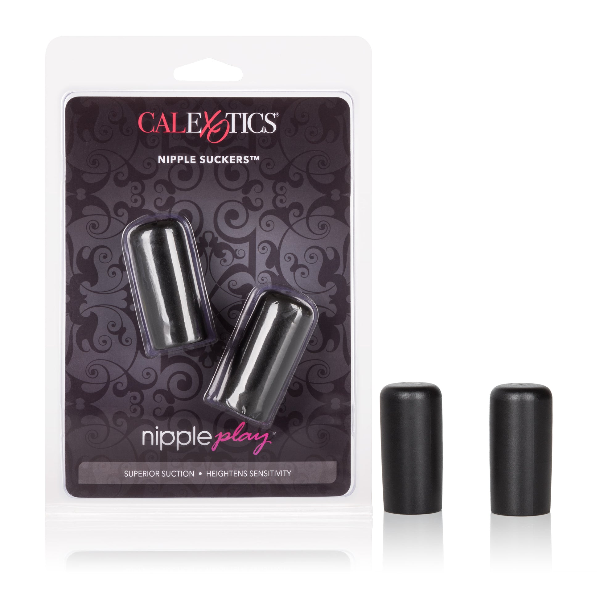 CalExotics Nipple Play Nipple Suckers – Black – Gentle Suction Teasers