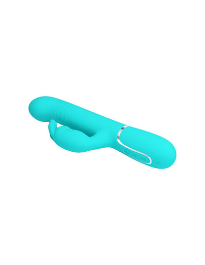 Pretty Love Coale Rabbit Vibrator - Turquoise - Dual Motor with Multi-Function