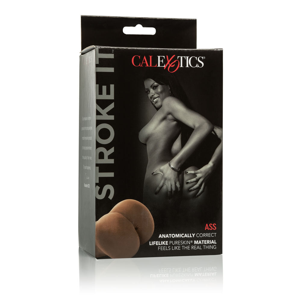 CalExotics Stroke It Ass – Realistic Male Stroker – Brown