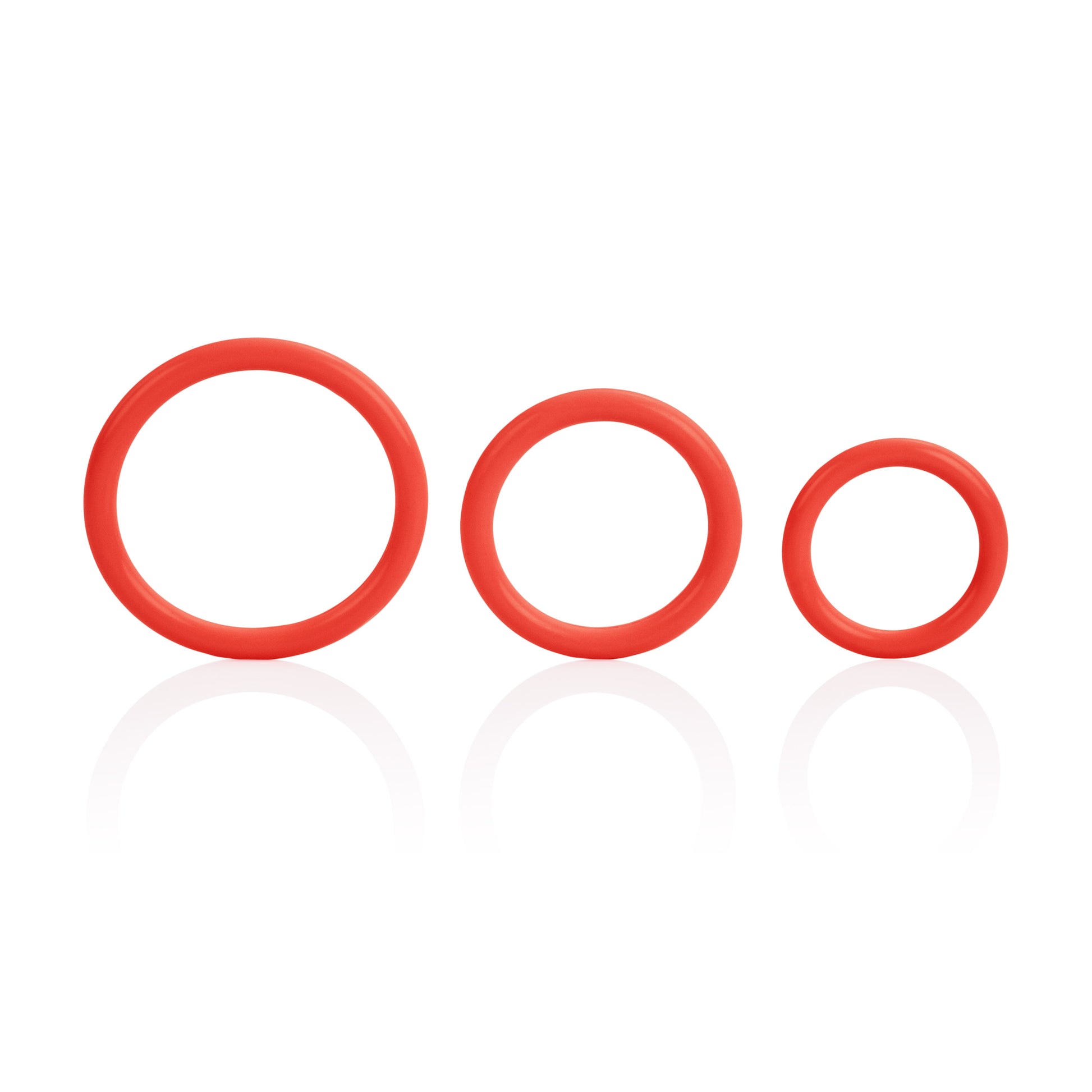 CalExotics Tri-Rings Multi-Purpose Rings Set – Red