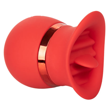 CalExotics French Kiss Sweet Talker Mini Massager with 12 Functions - Red