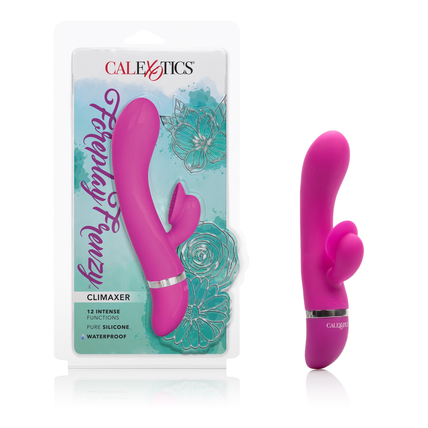 CalExotics Foreplay Frenzy Climaxer Dual Stimulator with 12 Functions - Pink