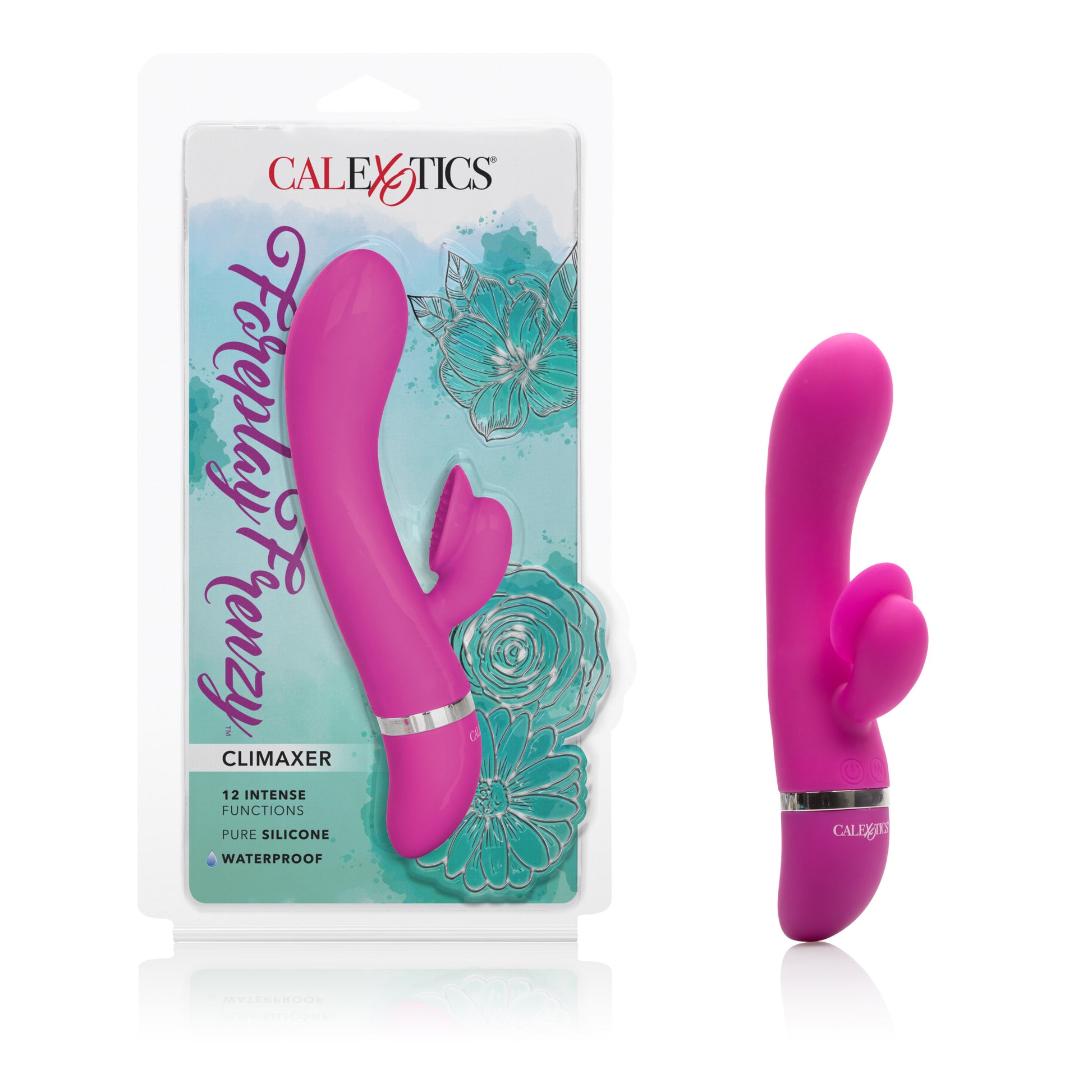 CalExotics Foreplay Frenzy Climaxer Dual Stimulator with 12 Functions - Pink