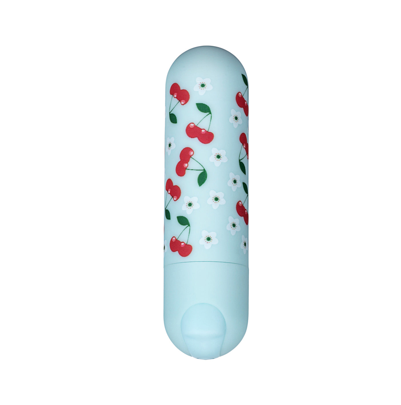 Maia Novelties Sherri Super Charged Mini Bullet - Teal with Cherry Flower Print
