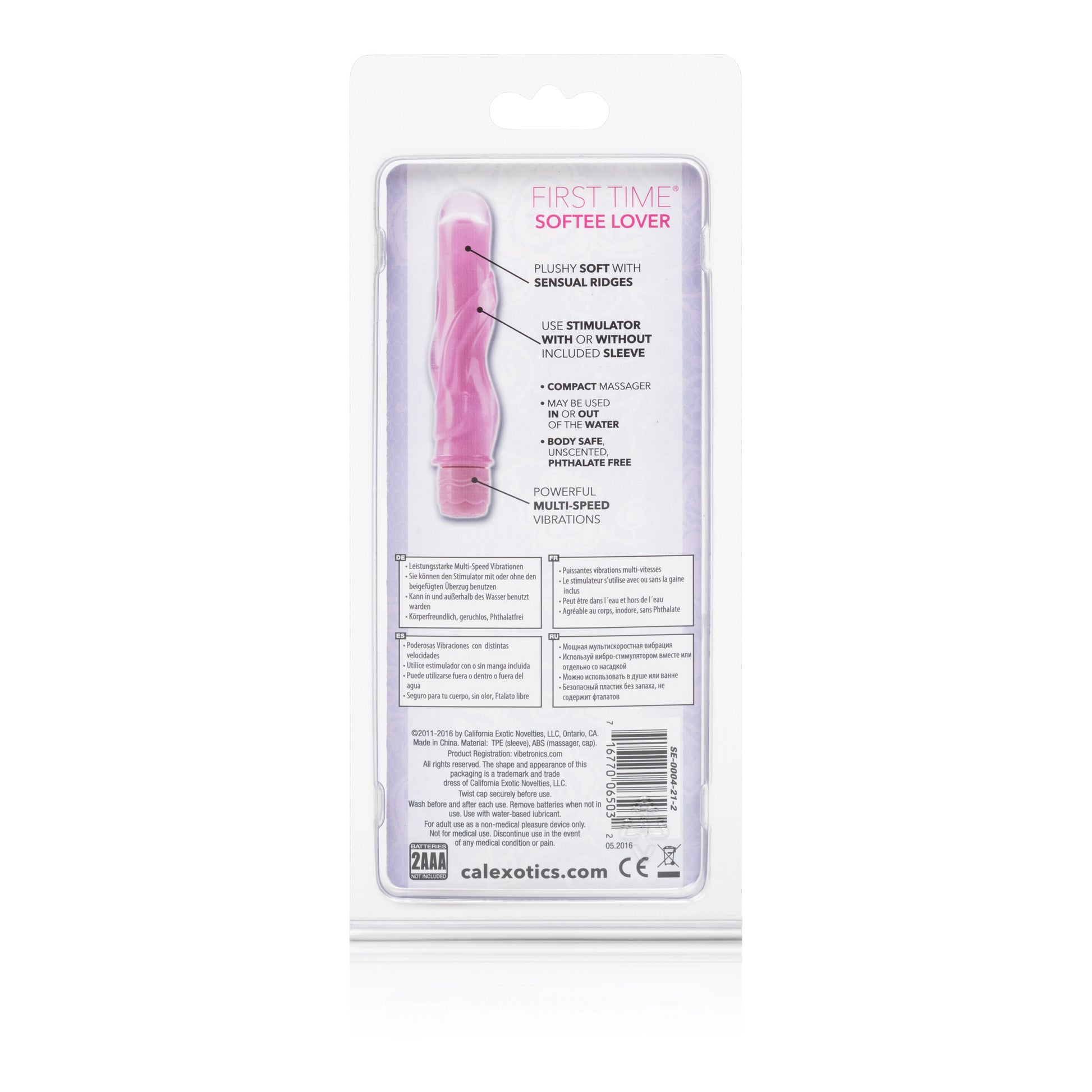 CalExotics First Time Softee Lover Vibe – Pink – Multi-Speed Vibrator