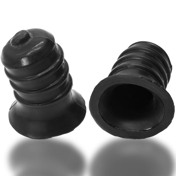 Oxballs Ribnibs Curved Springy Nipsuckers – Black