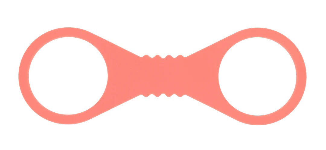 Sportsheets Peaches 'N Cream Silicone Cuffs - Large - Bendable - Peach