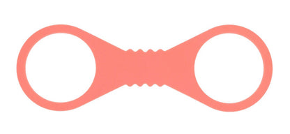 Sportsheets Peaches 'N Cream Silicone Cuffs - Large - Bendable - Peach