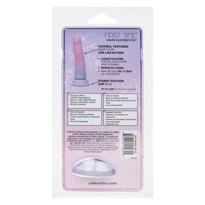 CalExotics First Time Liquid Silicone Stud – Flexible Textured Suction Cup – Multi