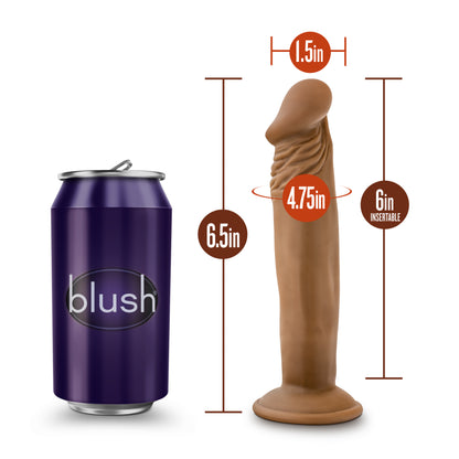 Dr. Skin Dr. Small 6 Inch Dildo with Suction Cup - Mocha