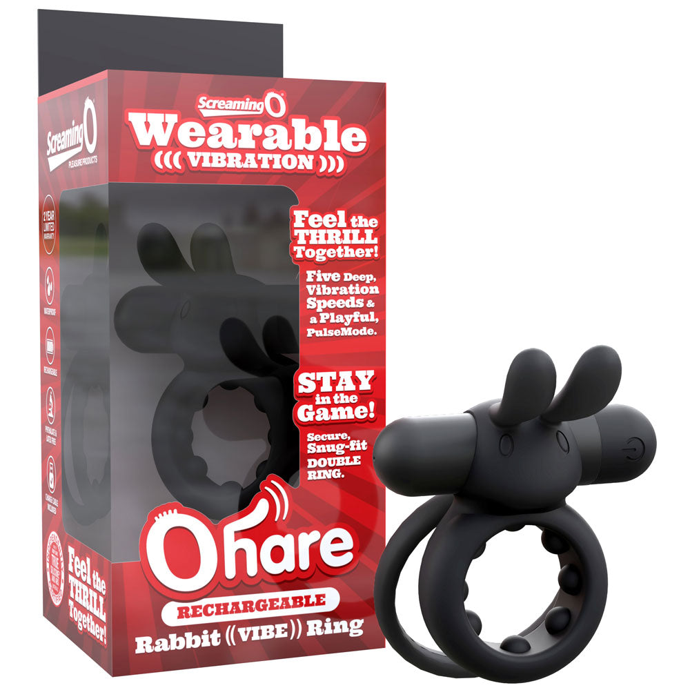 Screaming O Rechargeable Ohare - Waterproof Vibrating Bullet - Black