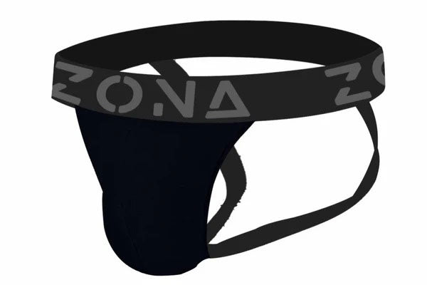 Zona Men's Jockstrap - Large - Black - Moisture-Wicking Fabric