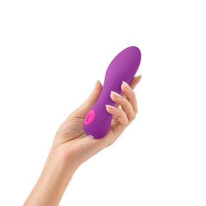 Femme Funn Solia Bullet Vibrator - Flat Tipped, 21 Vibration Modes, Purple