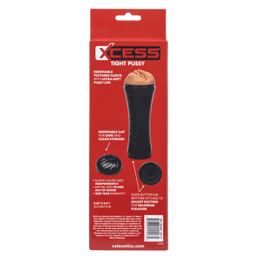 CalExotics Xcess Tight Pussy Discreet Masturbator with Suction Control - Brown