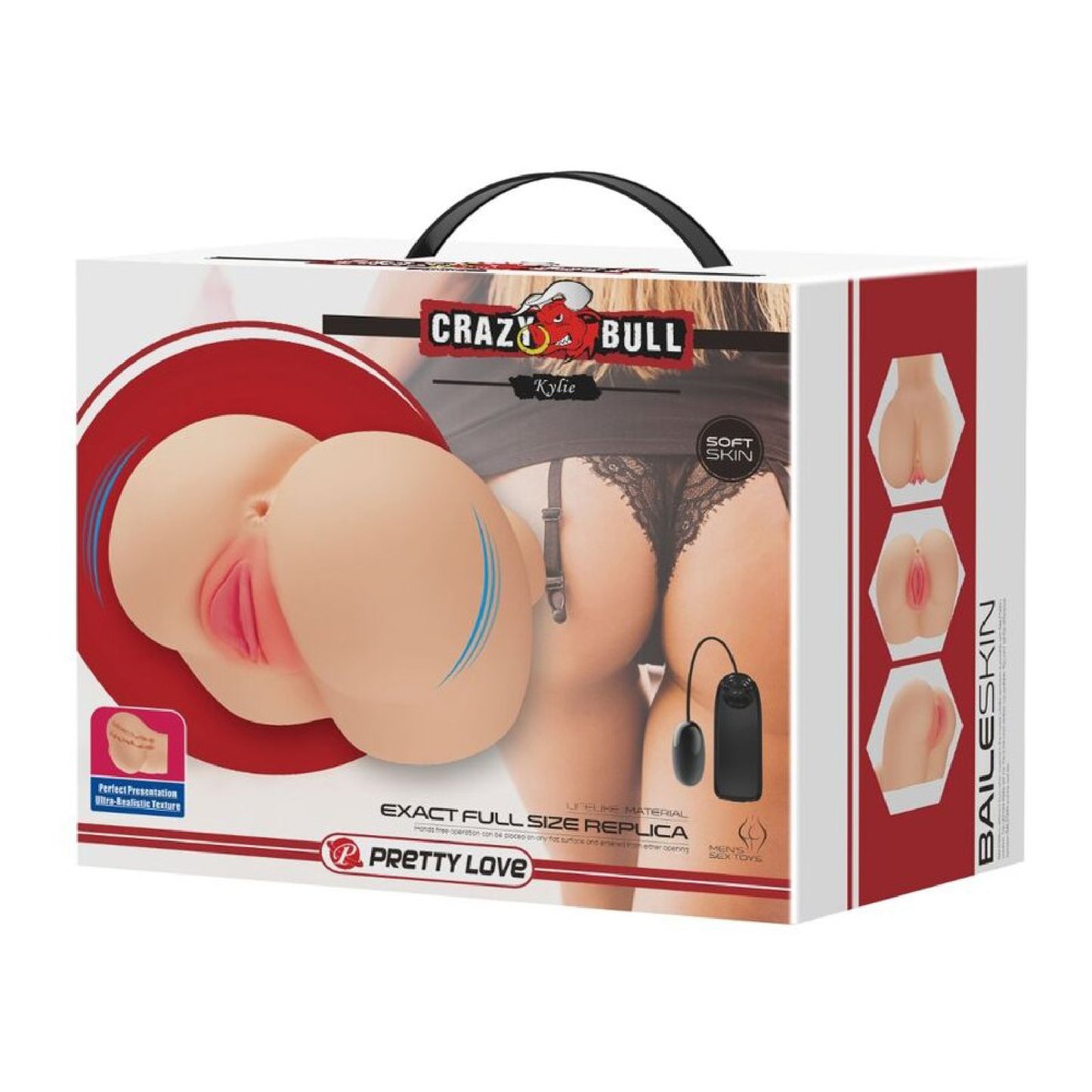 Kylie Realistic Vagina and Ass Vibrator - Light - Waterproof - Adjustable Vibration