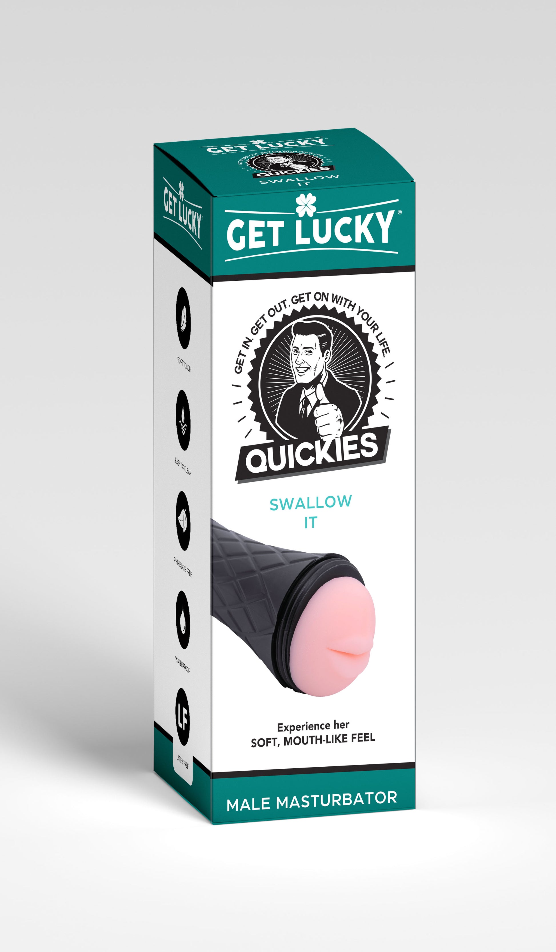 Get Lucky Quickies Swallow It Male Masturbator