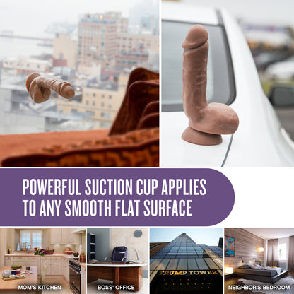 Blush Macho Latin Collection Dual Density Male Stroker with Suction Cup – Beige