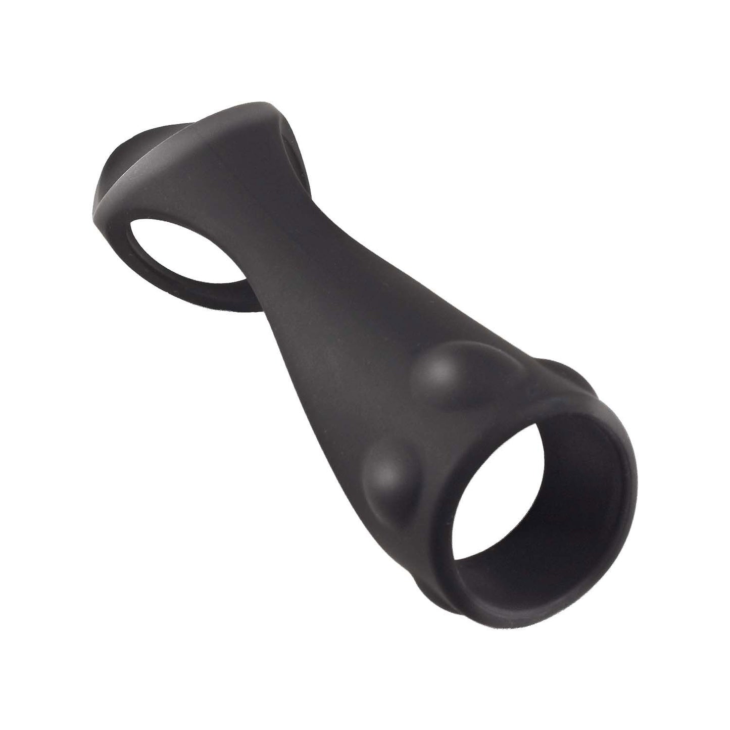 Nasstoys Enhancer Textured Cock Strap and Ball Stretcher – Black