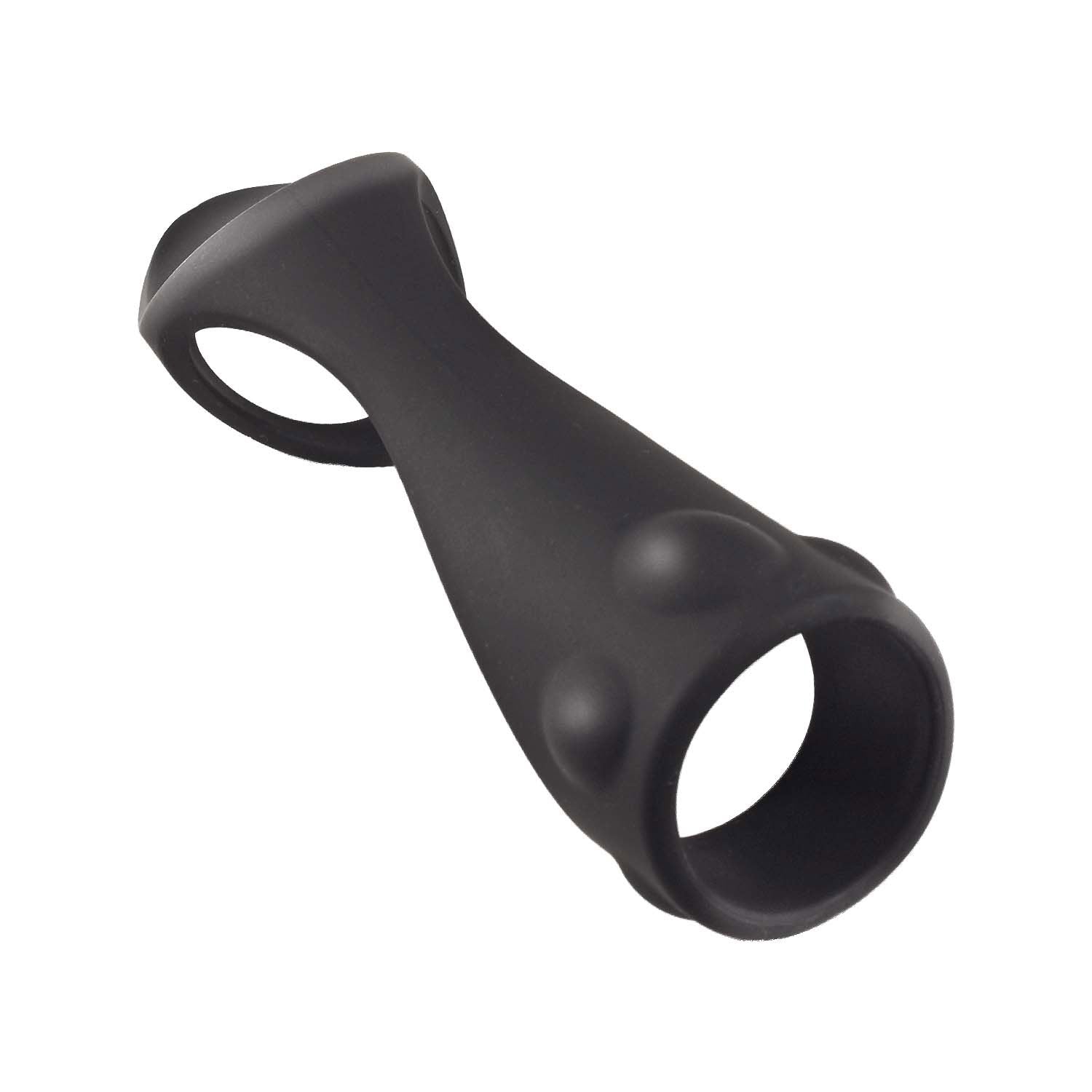 Nasstoys Enhancer Textured Cock Strap and Ball Stretcher – Black