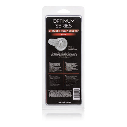 CalExotics Optimum Series Stroker Pump Sleeve – Clear, Mouth-Shaped