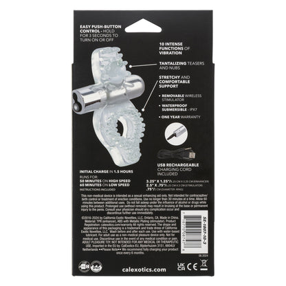 CalExotics Wireless Passion Enhancer Rechargeable Vibrating Accessory - Clear