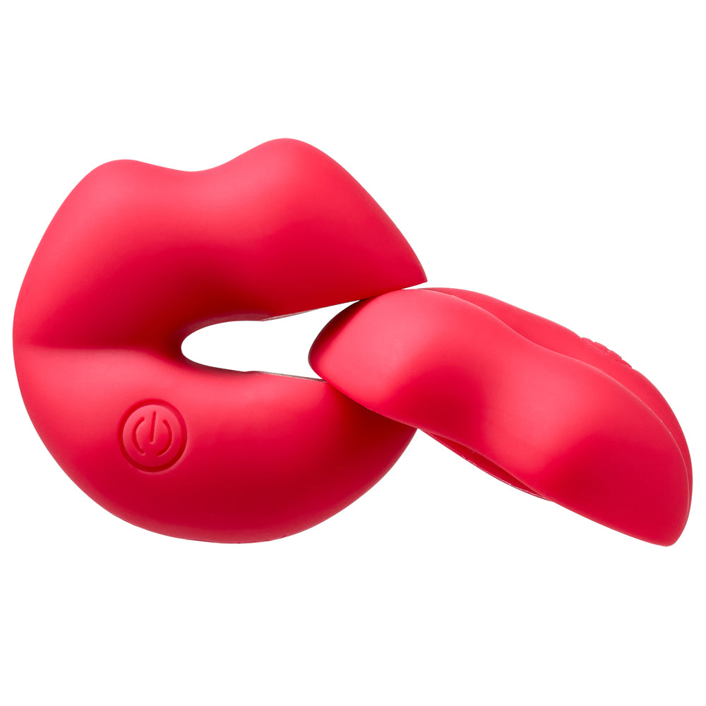Cloud 9 Naughty Nips Vibrating Nipple Clamps - Red - Adjustable Pressure