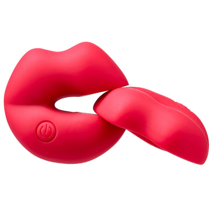 Cloud 9 Naughty Nips Vibrating Nipple Clamps - Red - Adjustable Pressure