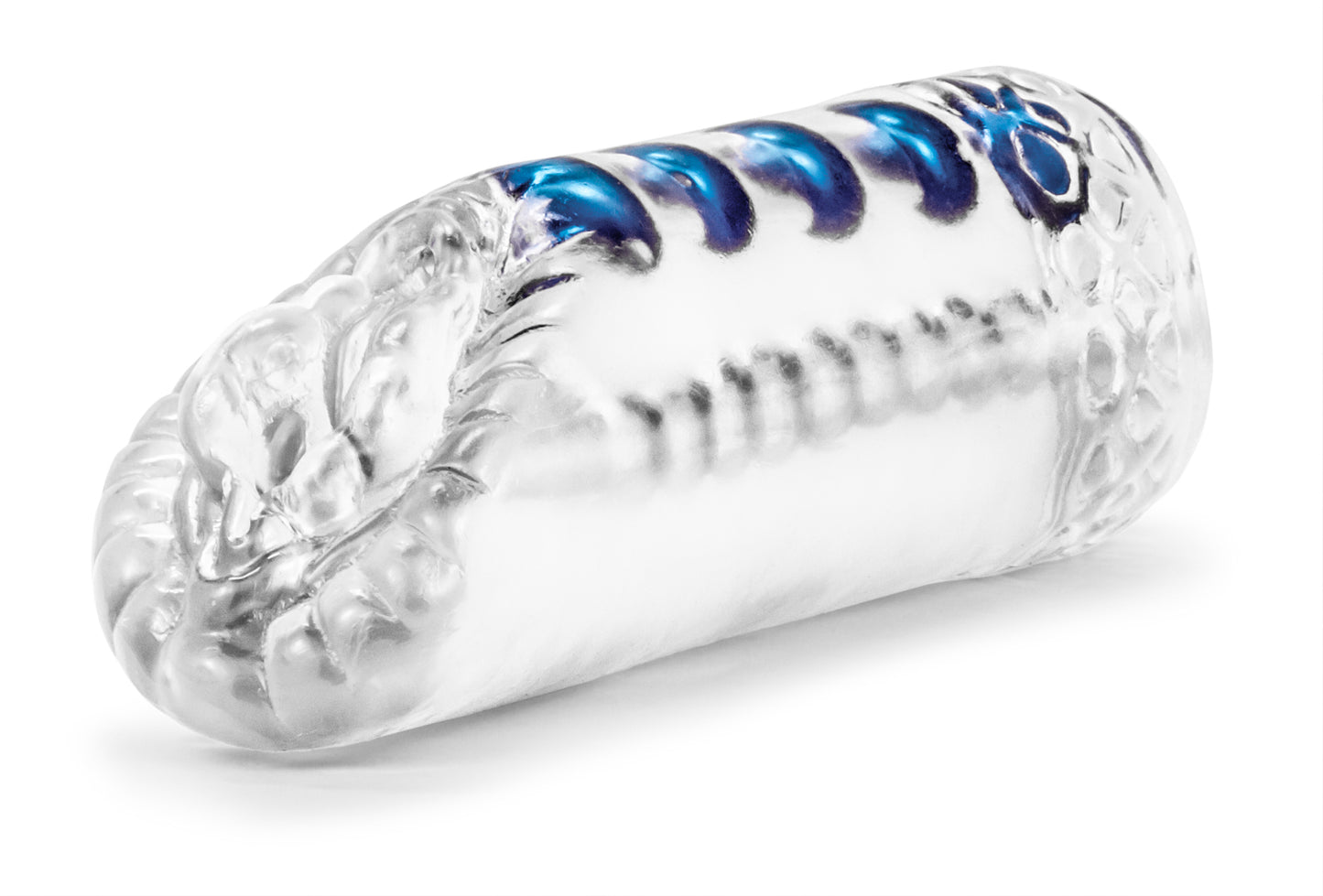 Blush Stay Hard Snatch Stroker with Ribbed Tunnel – Clear