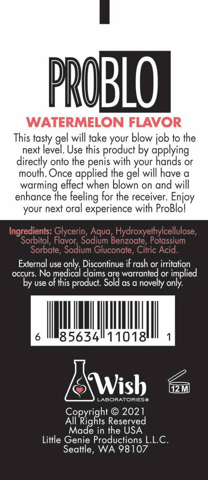 Problo Ahh...some Blow-Job Gel - Watermelon Flavor - 1.5 Fl. Oz.