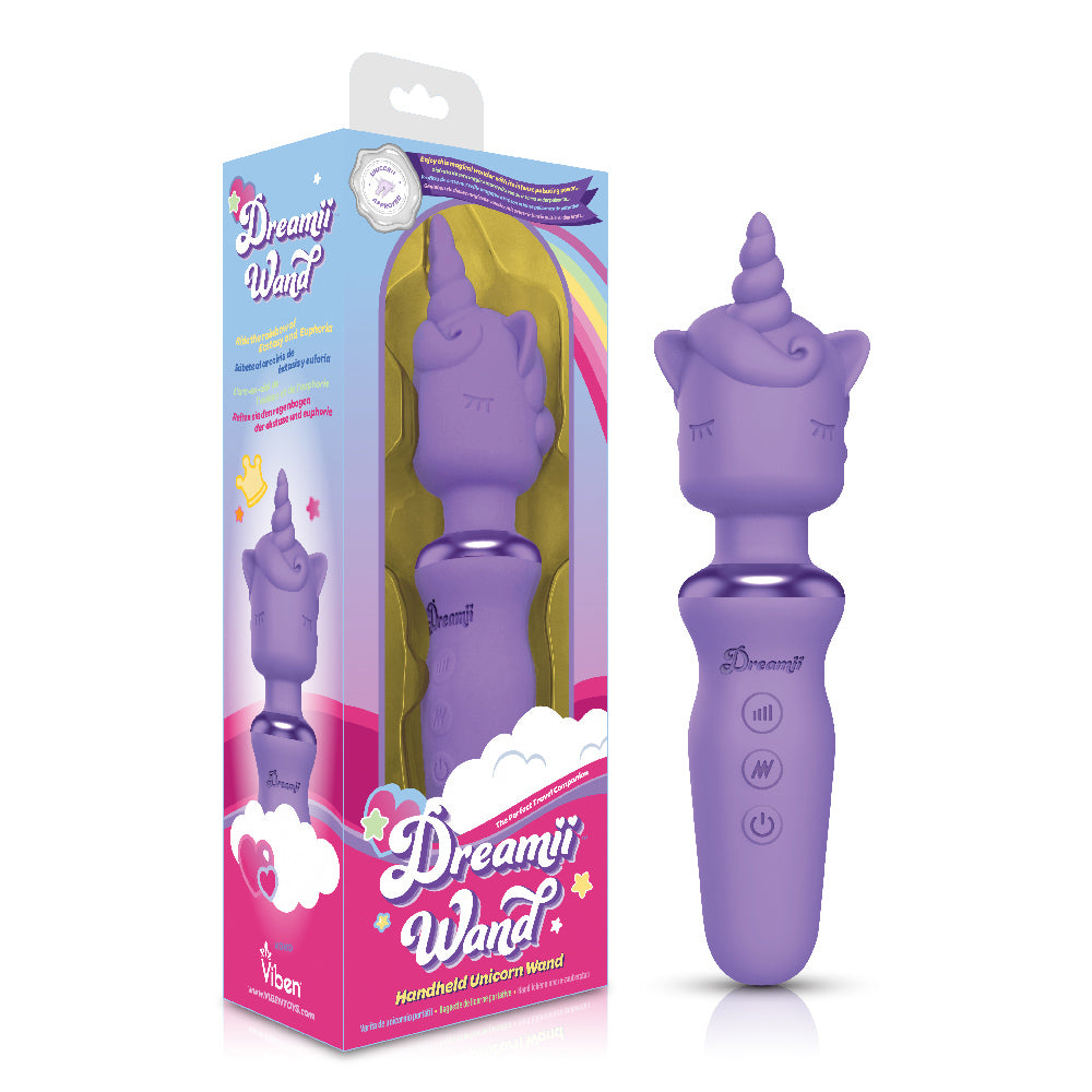 Dreamii Wand Powerful Unicorn Wand - Lilac - 15 Vibration Patterns & 5 Speeds