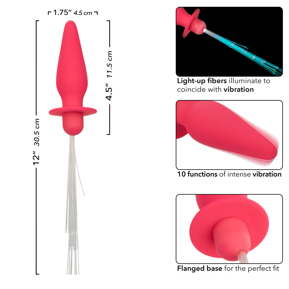 Southern Lights Vibrating Light Up Anal Probe - Pink