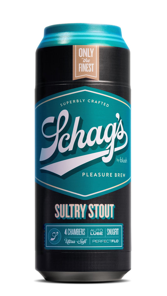 Schag's Sultry Stout Stroker – Self-Lubricating with Ribbed Chambers – Frosted