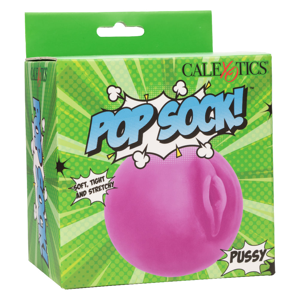 CalExotics Pop Sock! Pussy Masturbator – Purple – Ultra Life-Like Design