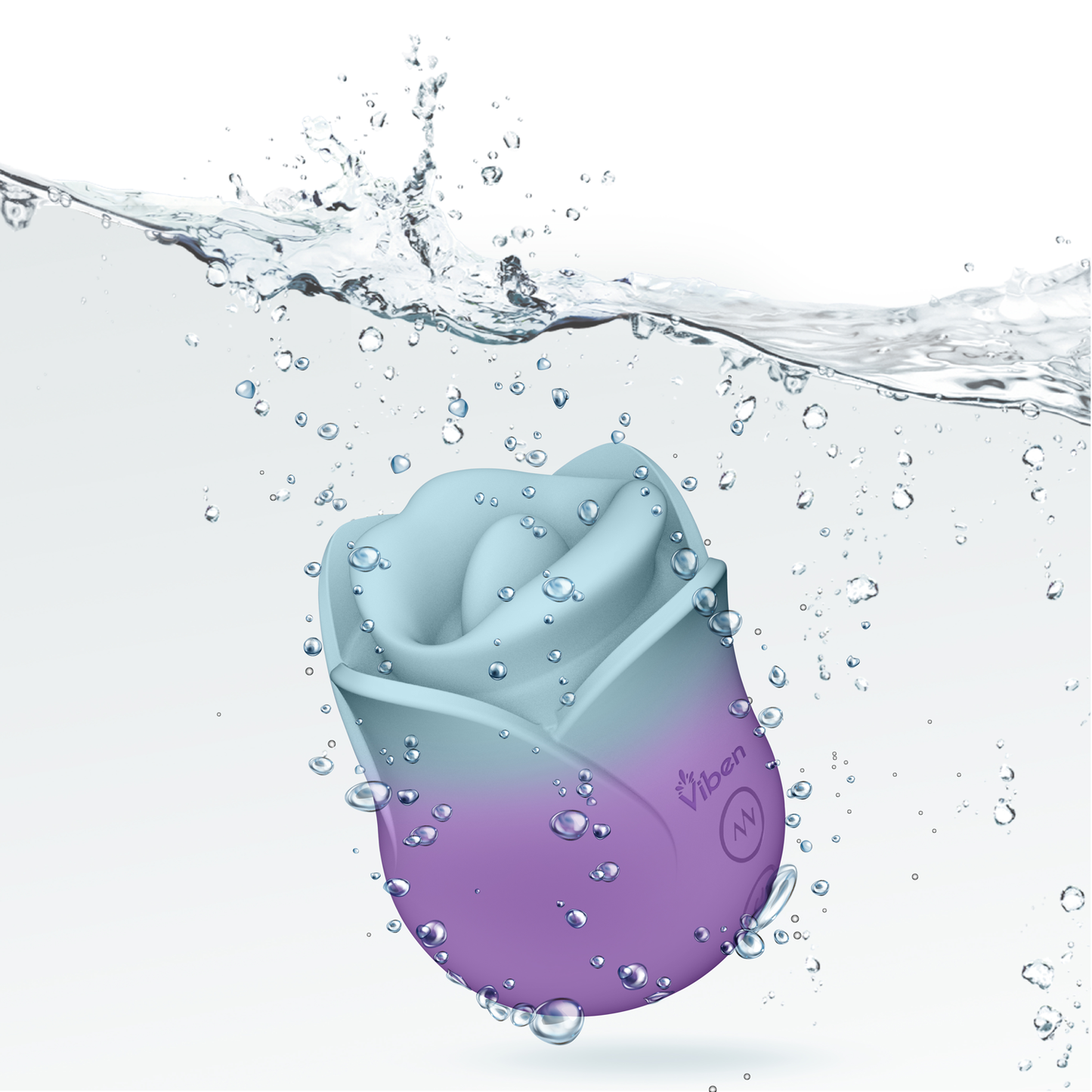 Viben Succubus Vibrating Kissing Rose - Multi-Function Waterproof Stimulator