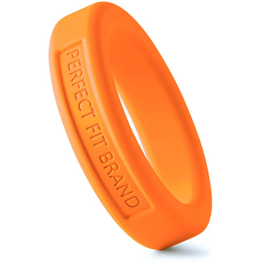 Perfect Fit Hefty Penis Ring, Silicone-TPR Blend, 1.75 in (44 mm) Diameter – Orange