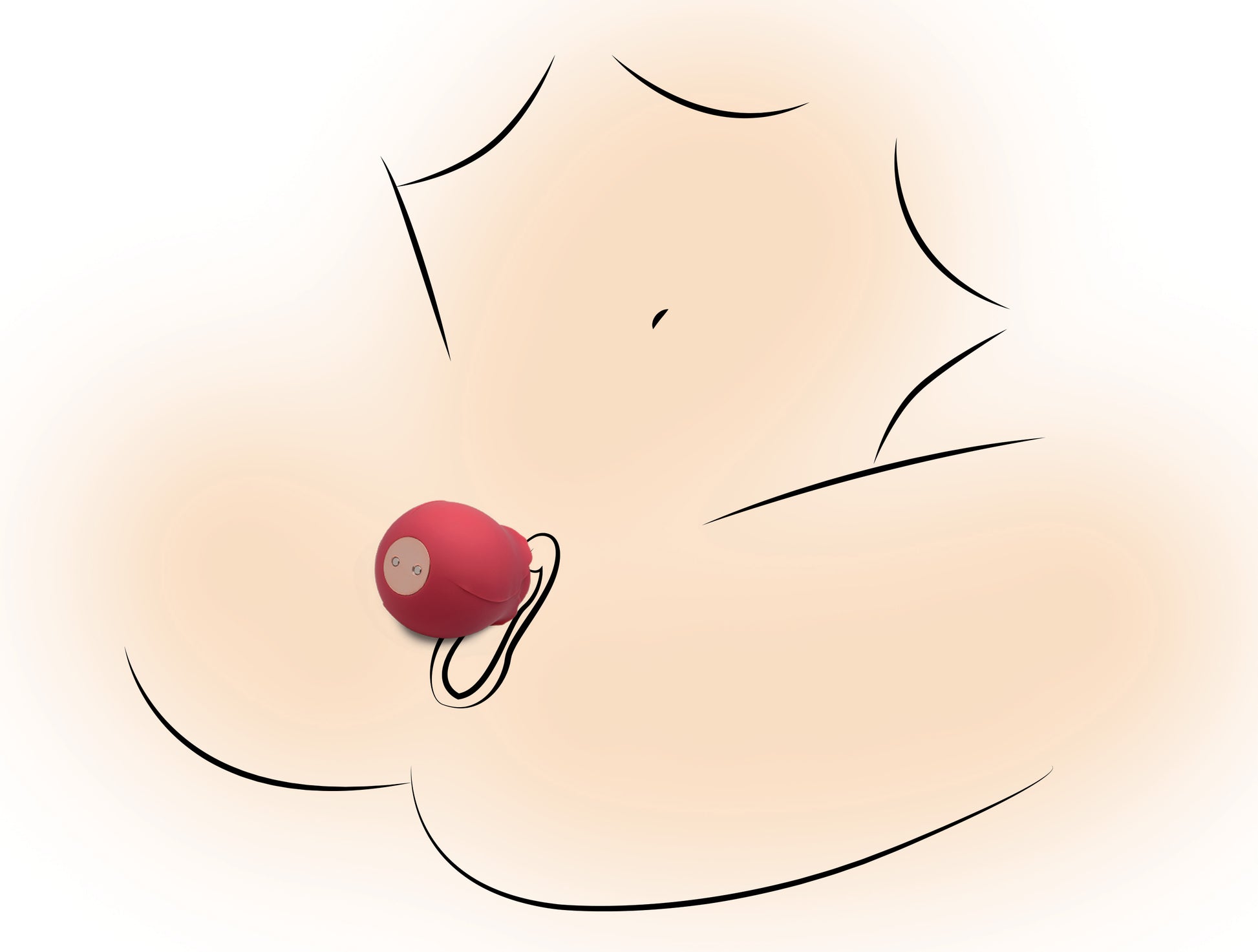 Inmi Bloomgasm Wild Rose Silicone Suction Stimulator – Red