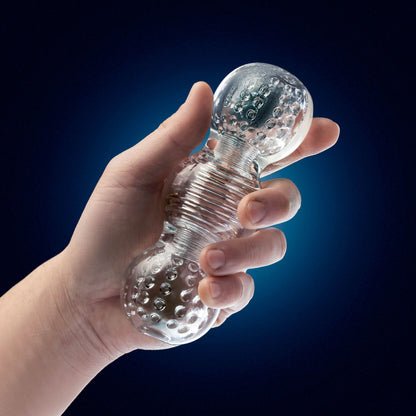 Rize Feelz Clear Male Stroker with Textured Chambers