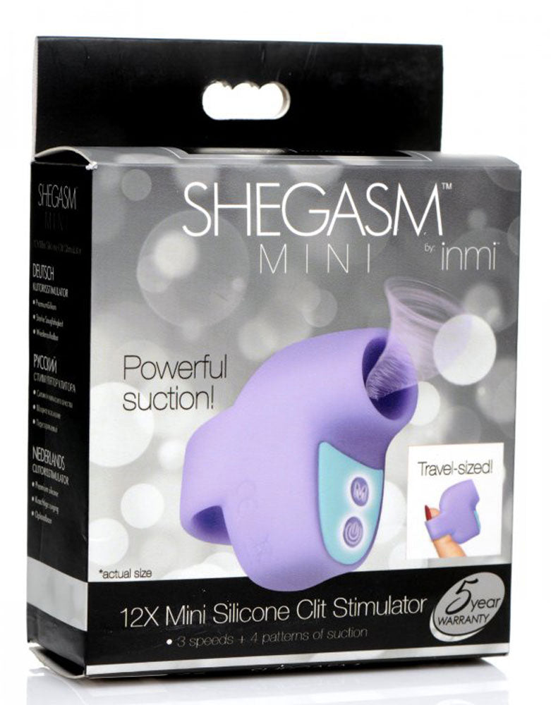 Shegasm Mini 12x Silicone Clit Stimulator – Purple