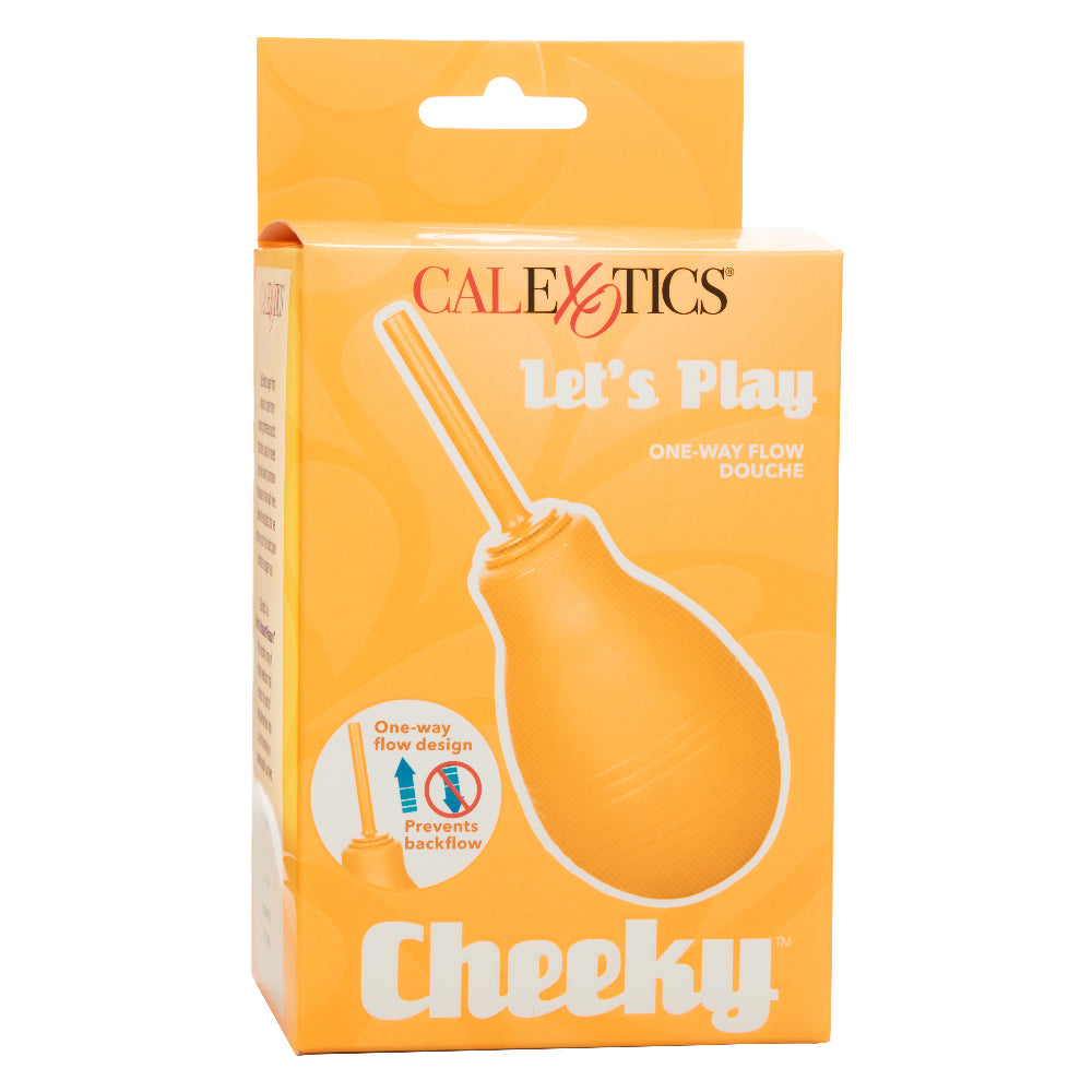 CalExotics Cheeky One-Way Flow Douche - Orange - Leak-Free Design