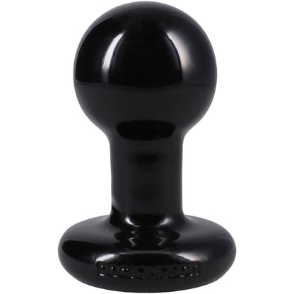 Doc Johnson Round Medium Butt Plug, Phthalate-Free, Black