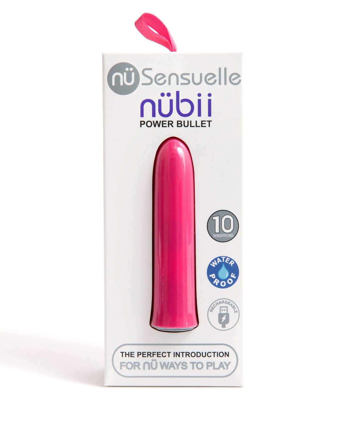 Nu Sensuelle Nubii Suvi Bullet - Pink - Rechargeable Personal Massager with 5 Speeds and 5 Vibration Patterns