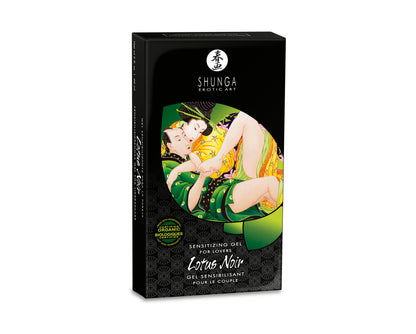 Shunga Lotus Noir Sensitizing Gel for Lovers - External Use - Cooling Effect - 2 Fl. Oz.