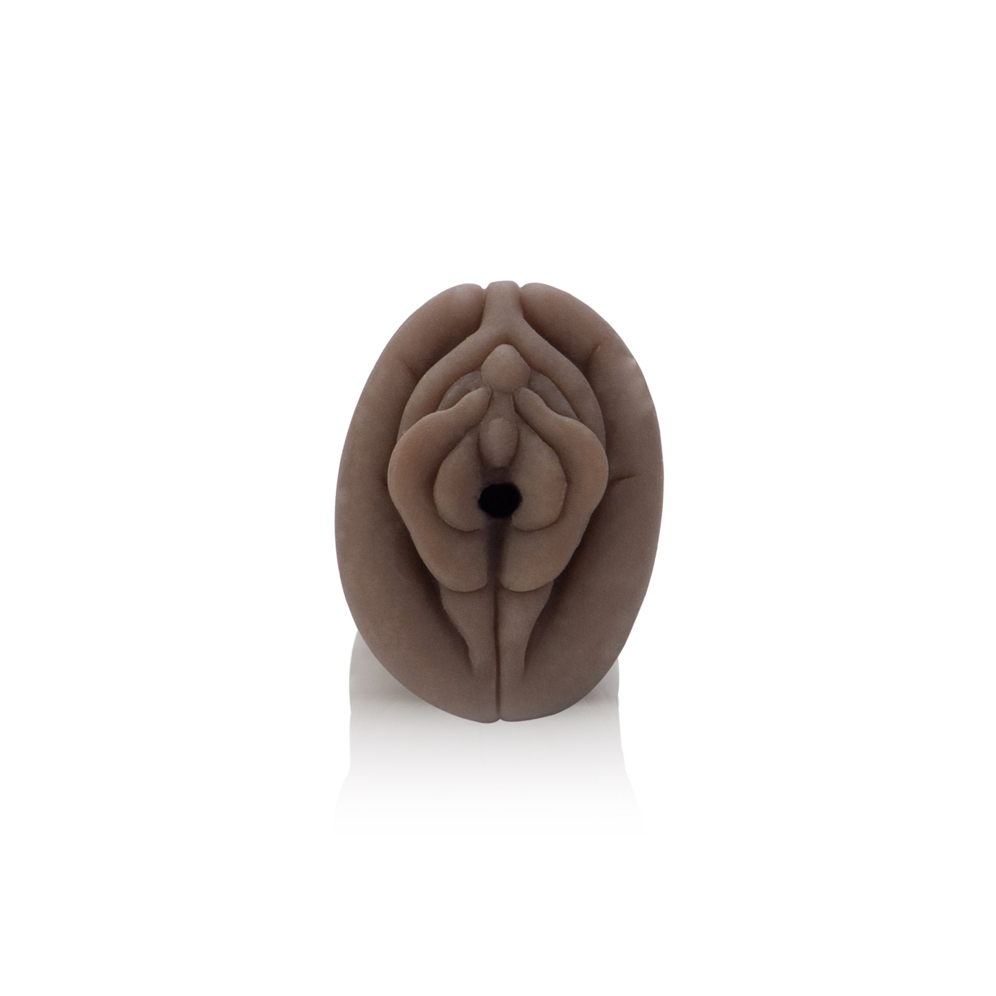 CalExotics My Cocoa Stroker Masturbator - Ribbed Pleasure Chamber - Brown