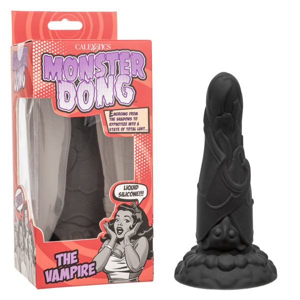 CalExotics Monster Dong The Vampire - Life-Like Pleasure Toy with Suction Cup - Black