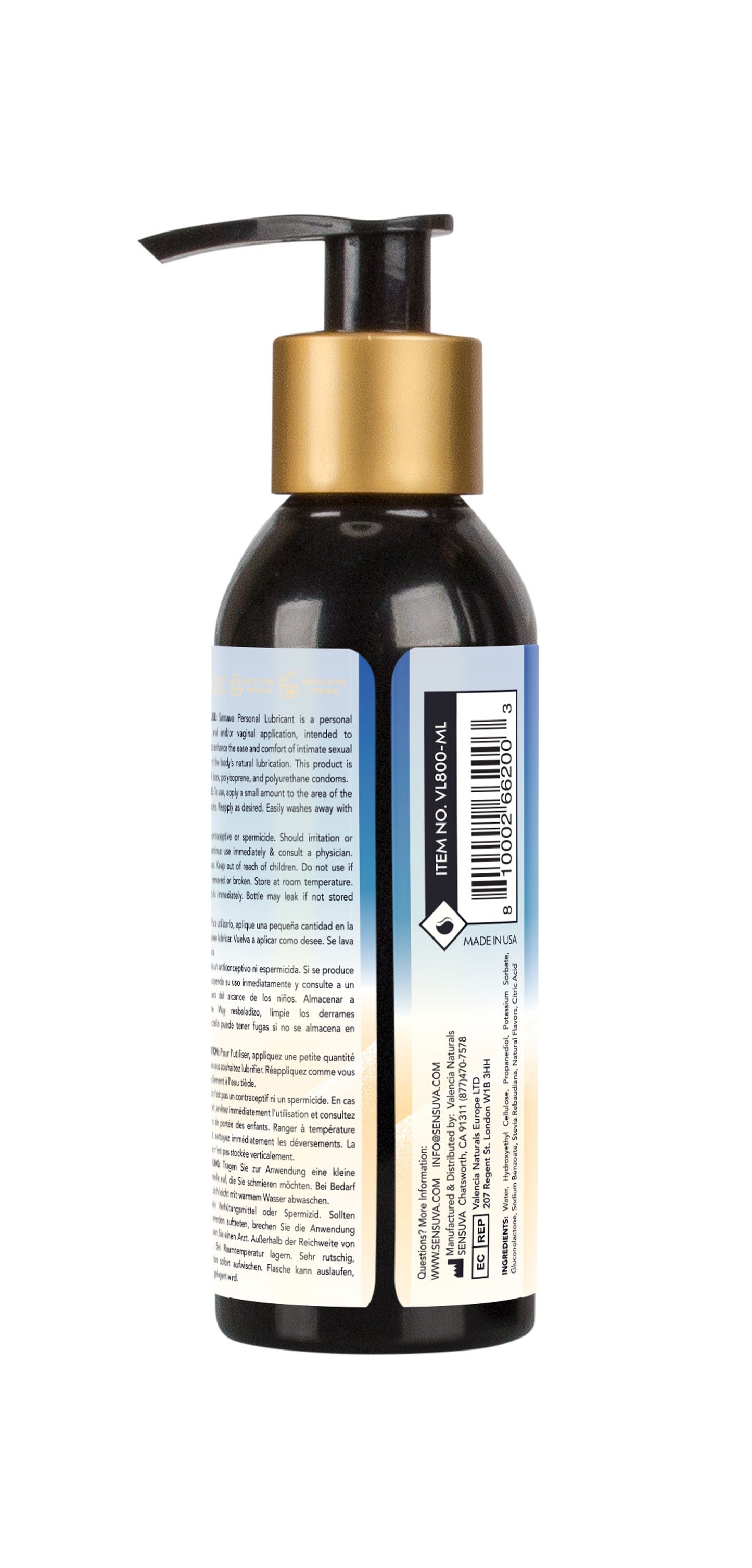 Sensuva Jelly Water-Based Personal Lubricant 125ml – Clear